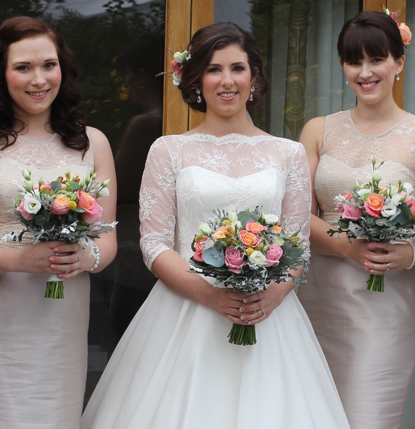 Claire Nicole hair and makeup and La Belle wedding flowers